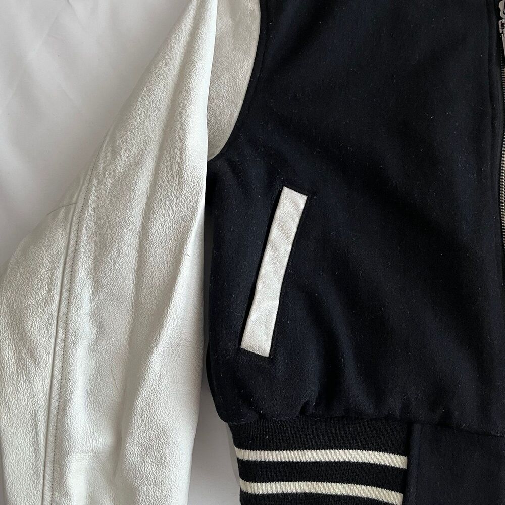 Vintage Playboy Varsity Jacket Reversible Women’s Size Small Y2K Sweater 2000s - Picture 5 of 12